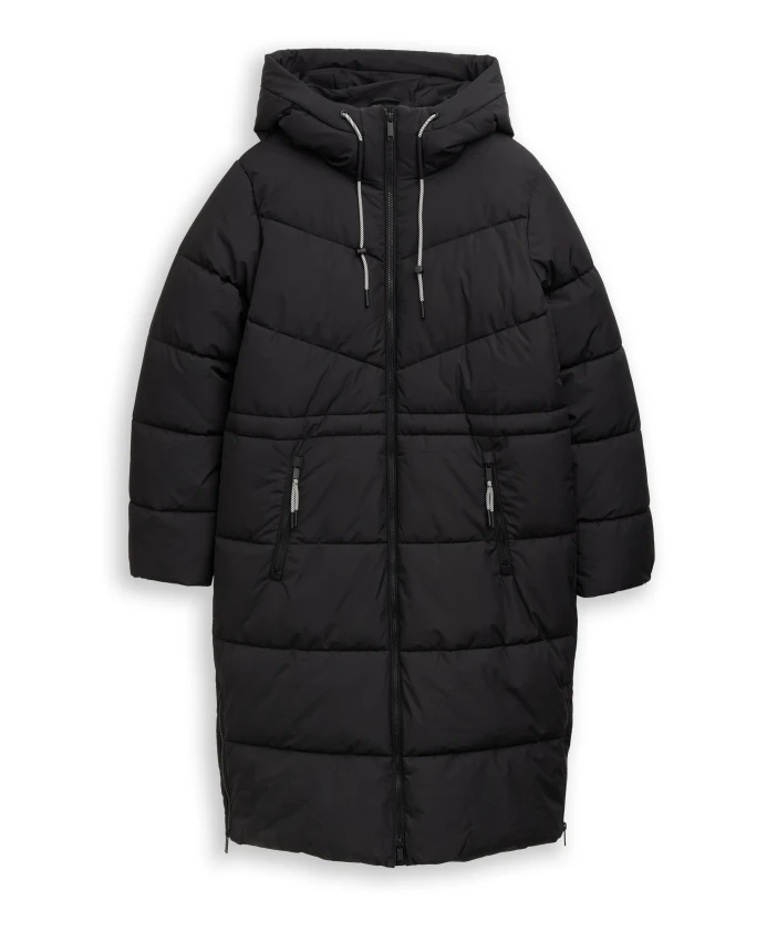 Длинная пуховая куртка с капюшоном Tom Tailor, черный
Длинная пуховая куртка с капюшоном Tom Tailor, черный