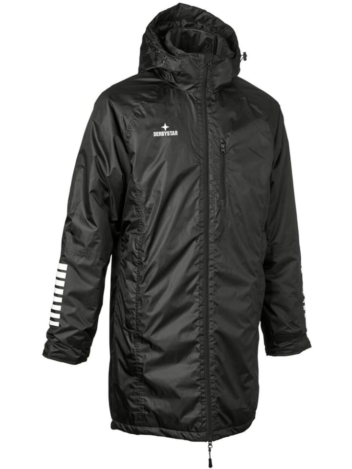 Куртка-дождевик "Stadionjacke Primo V24" черного цвета Derbystar
Куртка-дождевик "Stadionjacke Primo V24" черного цвета Derbystar