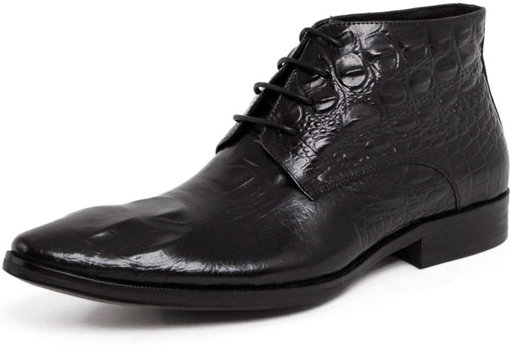 Мужские высокие деловые ботинки Rui Landed, ботильоны на шнуровке, из премиальной натуральной кожи с тиснением под крокодила, заостренный носок, массивный каблук, легкие в уходе (Цвет: черный, Размер: 6 M US)
Мужские высокие деловые ботинки Rui Landed, ботильоны на шнуровке, из премиальной натуральной кожи с тиснением под крокодила, заостренный носок, массивный каблук, легкие в уходе (Цвет: черный, Размер: 6 M US)