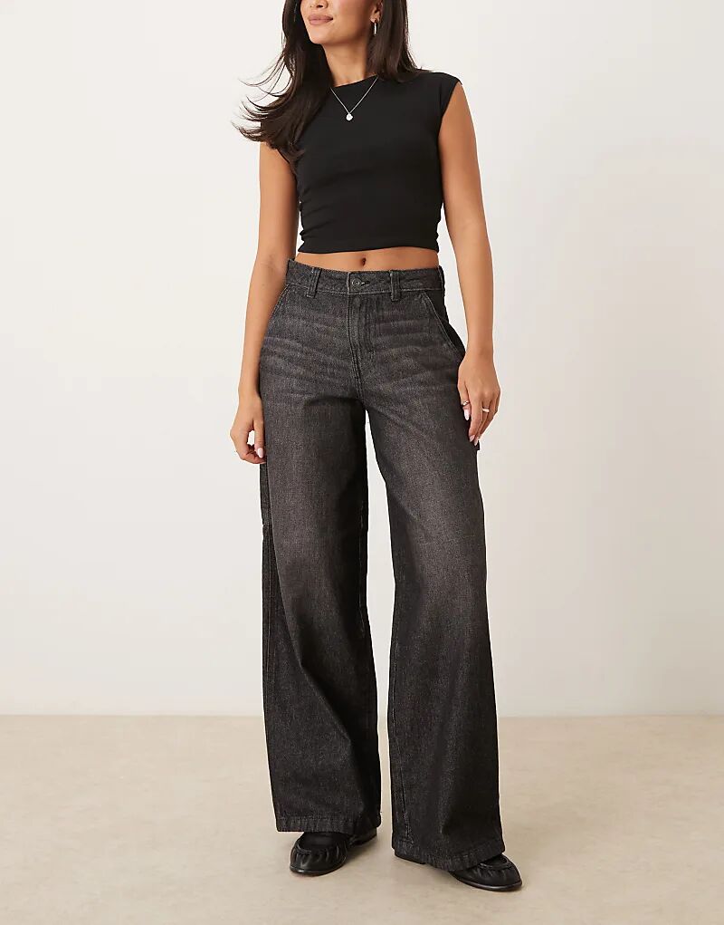 Джинсы Dickies Hilham Wide Fit с потертостями, черного цвета
Джинсы Dickies Hilham Wide Fit с потертостями, черного цвета