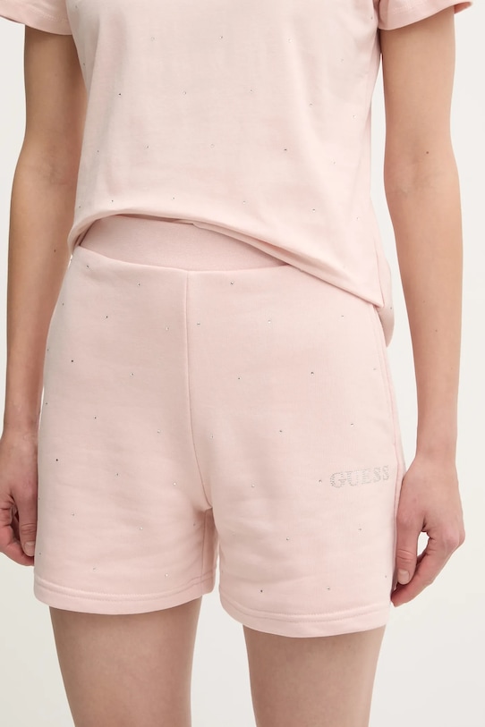 Шорты с камнями RHINESTONES Guess, розовый
Шорты с камнями RHINESTONES Guess, розовый