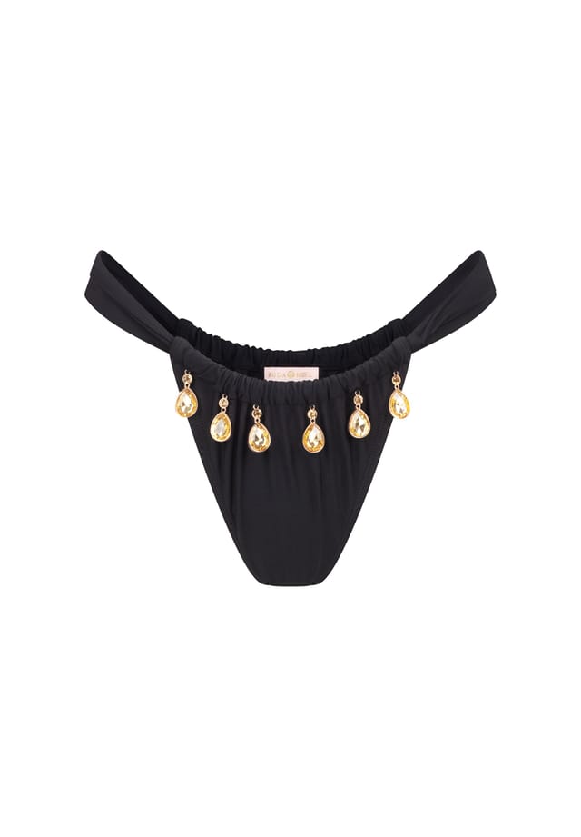 Плавки бикини Selene с каплями и сверкающими подвесками Moda Minx, черный
Плавки бикини Selene с каплями и сверкающими подвесками Moda Minx, черный