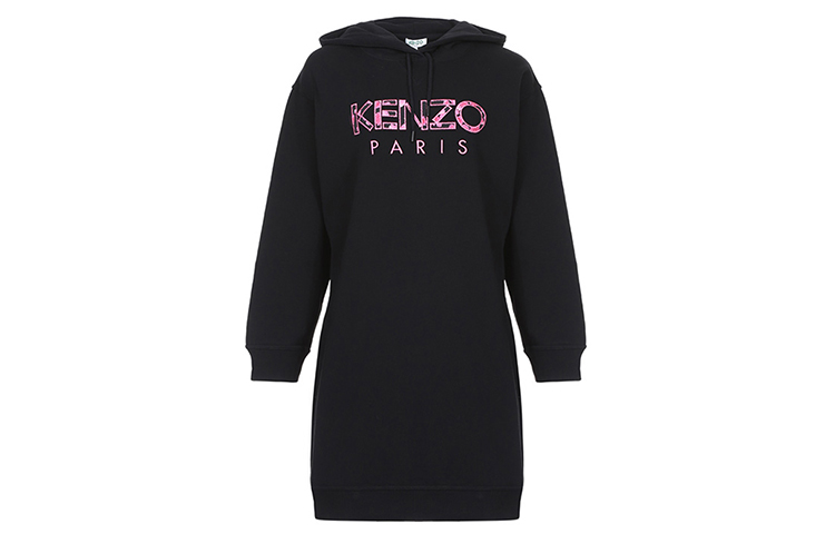 Худи-платье с логотипом KENZO, черный
Худи-платье с логотипом KENZO, черный