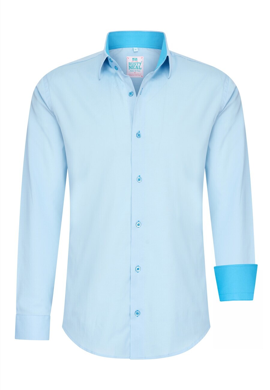 Повседневная рубашка Rusty Neal Slim fit Button Up Shirt, небесно-синий
Повседневная рубашка Rusty Neal Slim fit Button Up Shirt, небесно-синий