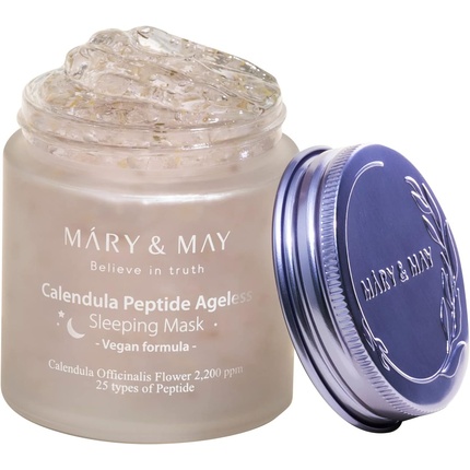 Маска для сна Vegan Calendula Peptide Ageless 110g Deep Hydration with Calendula Petals and 25 Types of Peptides
Маска для сна Vegan Calendula Peptide Ageless 110g Deep Hydration with Calendula Petals and 25 Types of Peptides