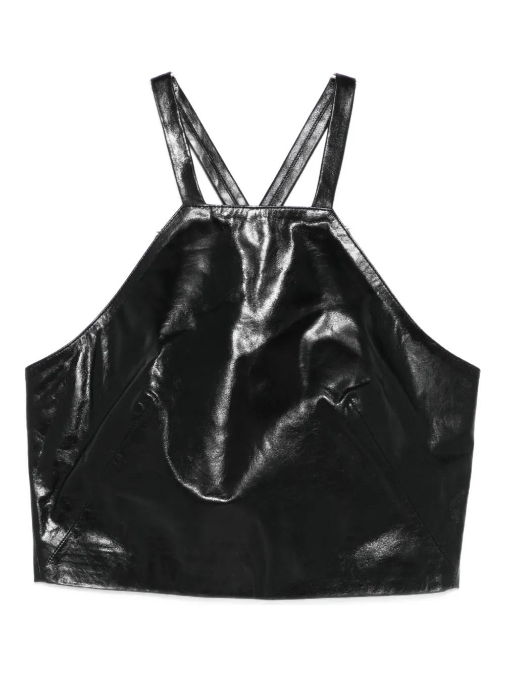 Кожаный топ с воротником-халтер Duero Marella, черный
Кожаный топ с воротником-халтер Duero Marella, черный