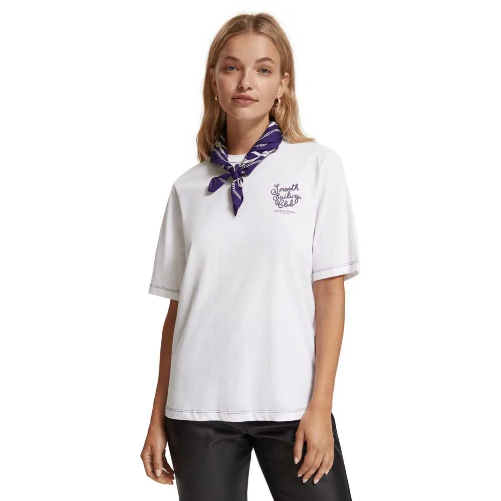 Футболка с коротким рукавом Scotch & Soda Bandana Relaxed Fit, белый 
Футболка с коротким рукавом Scotch & Soda Bandana Relaxed Fit, белый