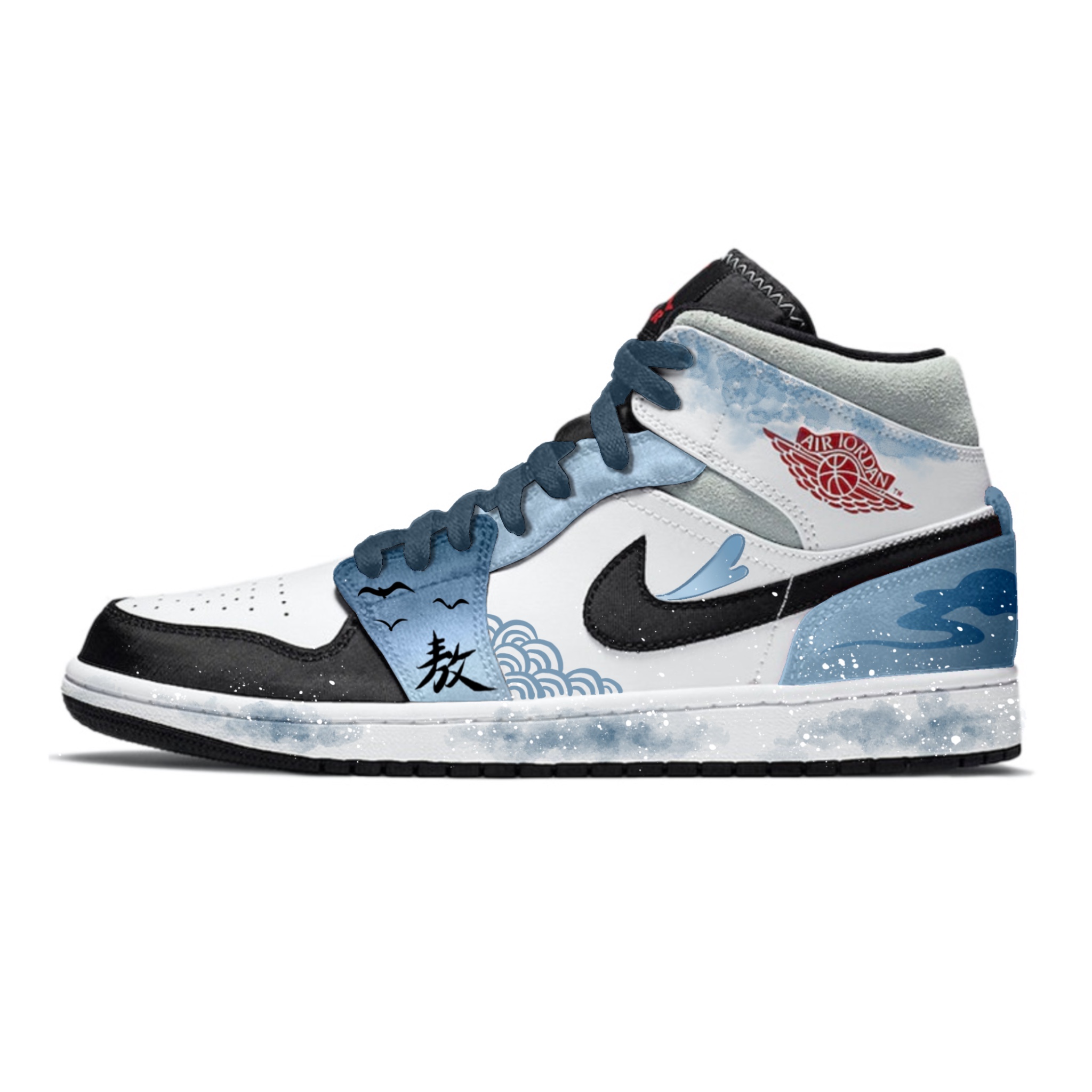 Jordan Баскетбольные кроссовки Air 1 Serpent Chanting Dragon Waves, износостойкие, винтажные, среднего размера, мужские, черно-синие
Jordan Баскетбольные кроссовки Air 1 Serpent Chanting Dragon Waves, износостойкие, винтажные, среднего размера, мужские, черно-синие