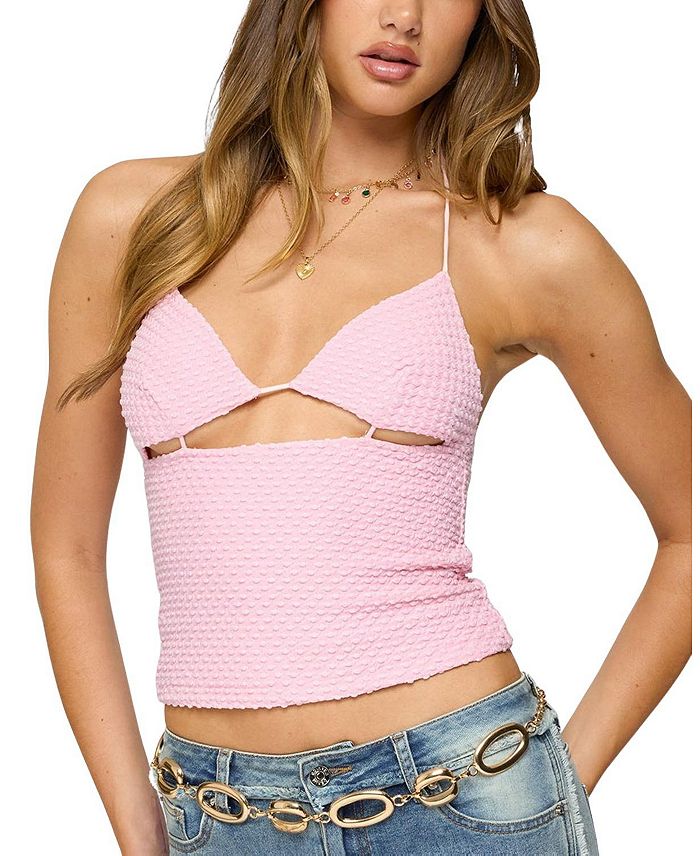 Литал Топ с вырезом на спине и фактурной отделкой Edikted, розовый
Литал Топ с вырезом на спине и фактурной отделкой Edikted, розовый