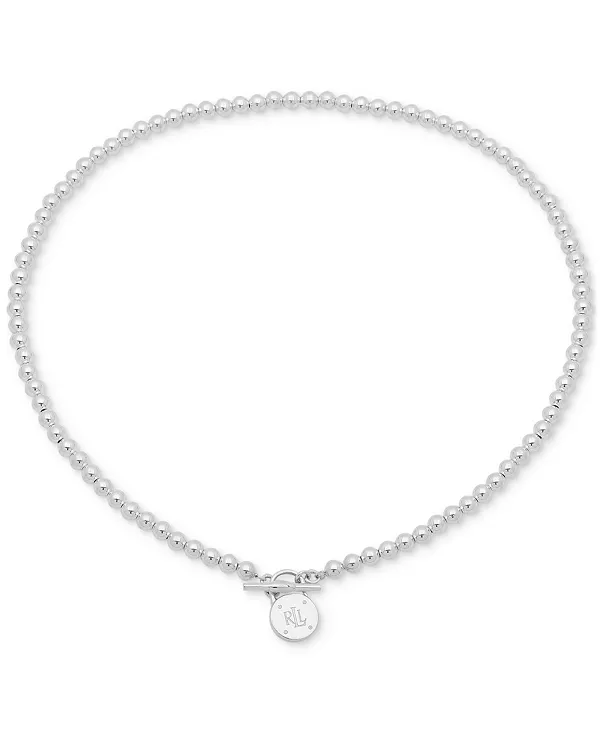 Эффектное колье с застежкой-замком и бусинами, 17 дюймов, из стерлингового серебра Ralph Lauren, silver
Эффектное колье с застежкой-замком и бусинами, 17 дюймов, из стерлингового серебра Ralph Lauren, silver