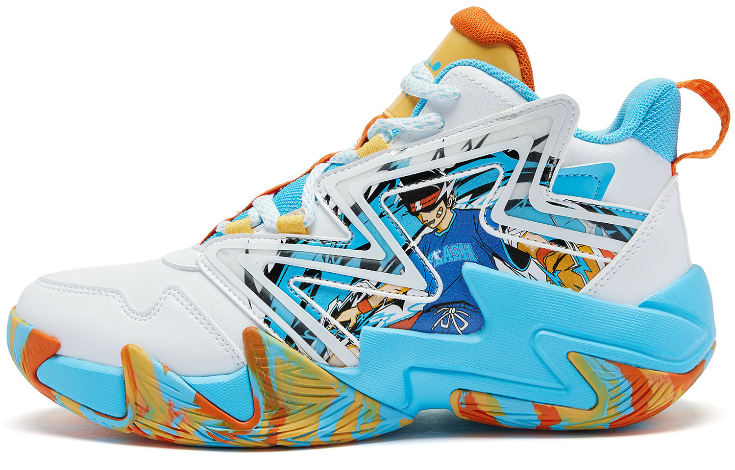 QIAODAN Детские баскетбольные кроссовки с противоскользящей подошвой Jordan White Ice Blue
QIAODAN Детские баскетбольные кроссовки с противоскользящей подошвой Jordan White Ice Blue