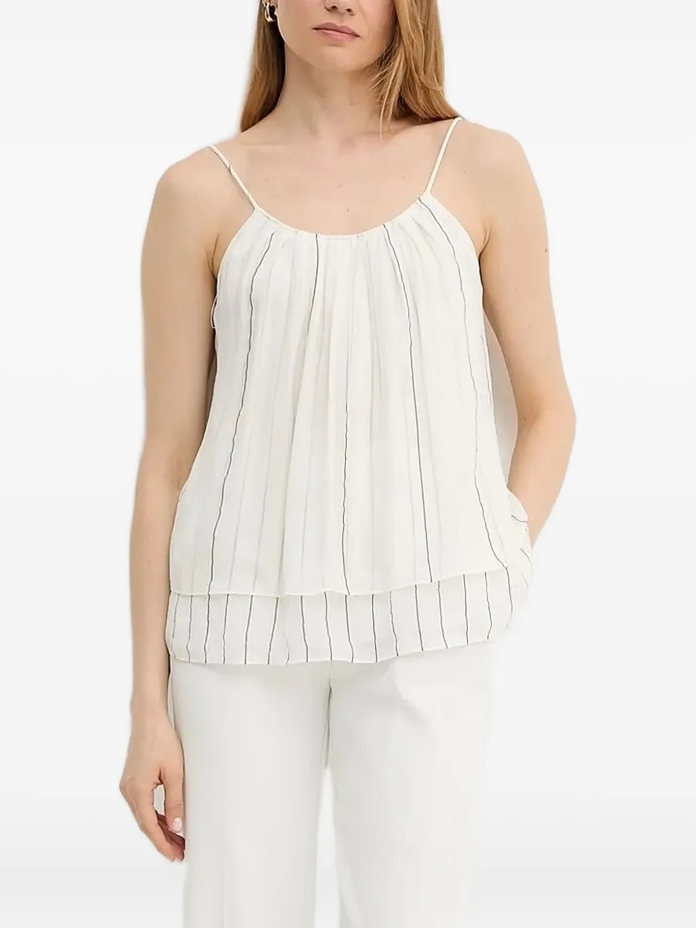 Блузка в полоску с завязками Boss, белый
Блузка в полоску с завязками Boss, белый