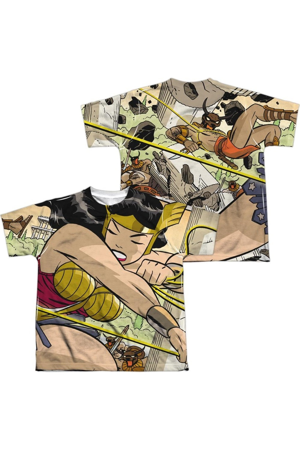 Футболка с коротким рукавом для подростков Justice League of America "Битва с Минотавром" (принт спереди и сзади) Gildan, белый 
Футболка с коротким рукавом для подростков Justice League of America "Битва с Минотавром" (принт спереди и сзади) Gildan, белый