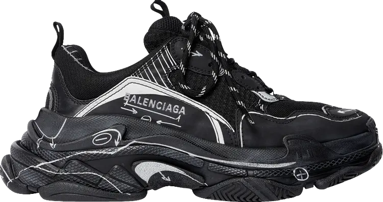 Кроссовки Balenciaga Triple S Sneaker 'Sketch - Black', черный
Кроссовки Balenciaga Triple S Sneaker 'Sketch - Black', черный