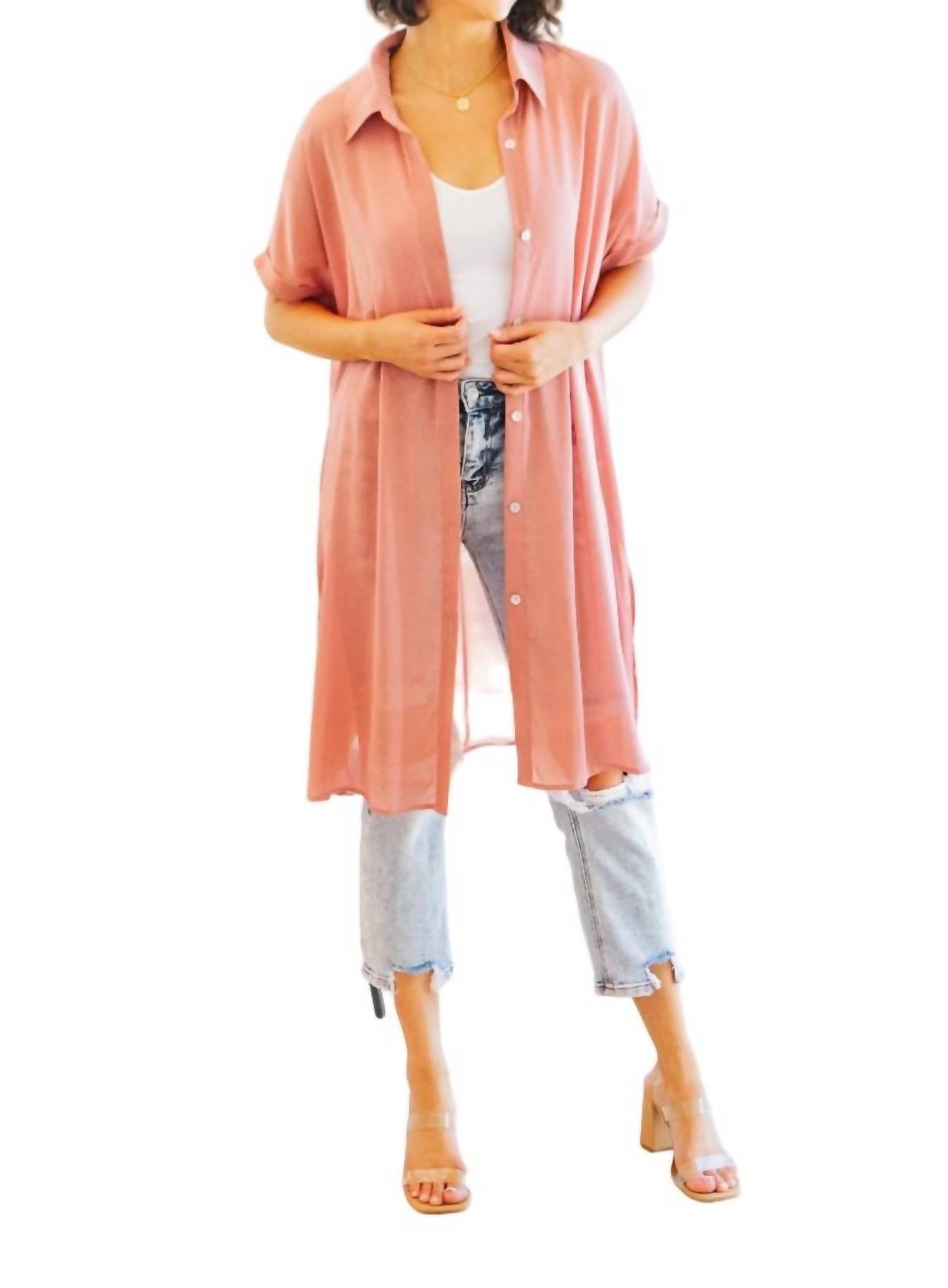 Платье-рубашка Timeless Appeal в розовом цвете Shopin in LA
Платье-рубашка Timeless Appeal в розовом цвете Shopin in LA