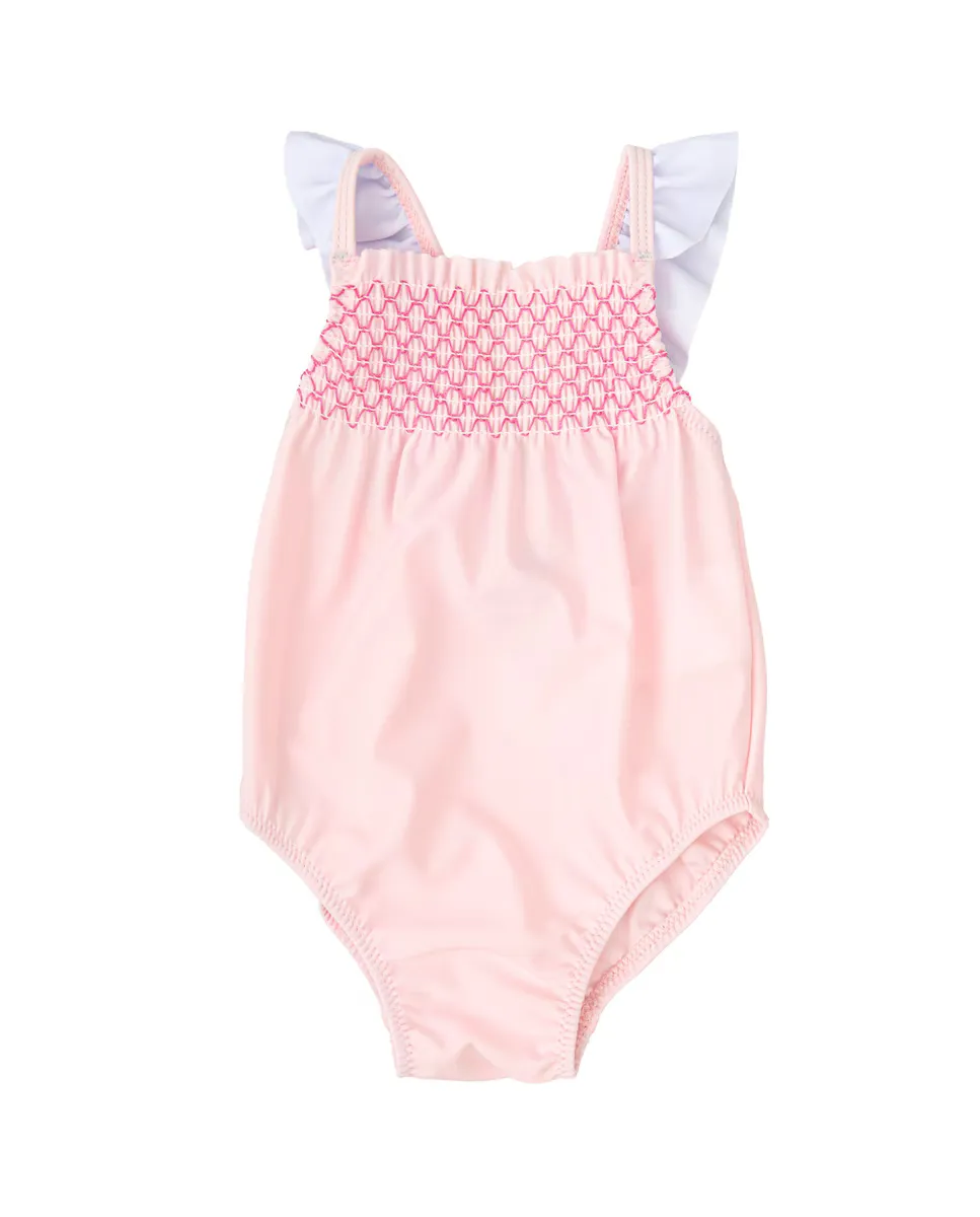 Детский купальник для девочки с медовой сеткой из гладкой ткани BABIDÚ, розовый
Детский купальник для девочки с медовой сеткой из гладкой ткани BABIDÚ, розовый