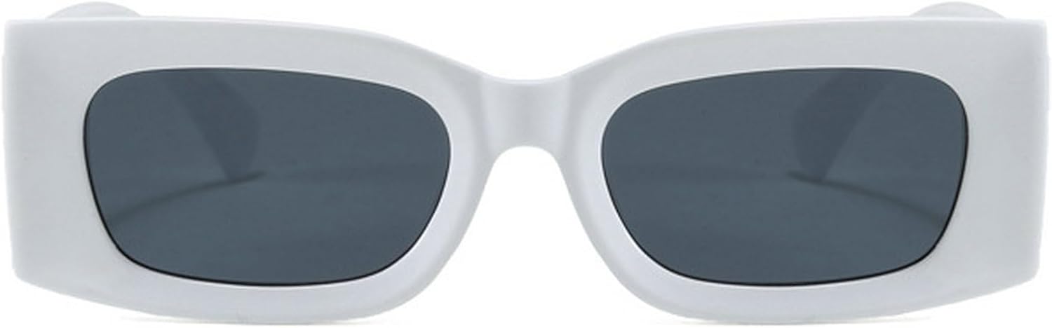 Прямоугольные солнцезащитные очки для женщин и мужчин, модные ретро-очки, зеленые солнцезащитные очки в стиле 90-х, винтажные солнцезащитные очки в квадратной оправе mincl, White Gray
Прямоугольные солнцезащитные очки для женщин и мужчин, модные ретро-очки, зеленые солнцезащитные очки в стиле 90-х, винтажные солнцезащитные очки в квадратной оправе mincl, White Gray