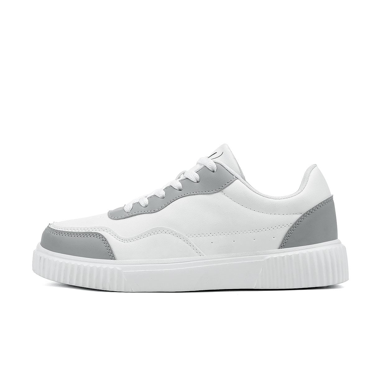 RIFUGIO VO' Низкие скейтерские кроссовки унисекс черные белые серые коричневые бело-серые, цвет White Gray 
RIFUGIO VO' Низкие скейтерские кроссовки унисекс черные белые серые коричневые бело-серые, цвет White Gray