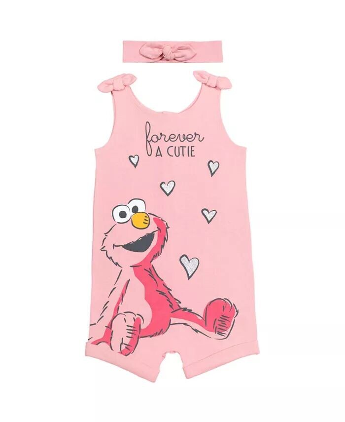 Комбинезон Elmo для маленьких девочек и повязка на голову для новорожденных до Sesame Street, розовый
Комбинезон Elmo для маленьких девочек и повязка на голову для новорожденных до Sesame Street, розовый