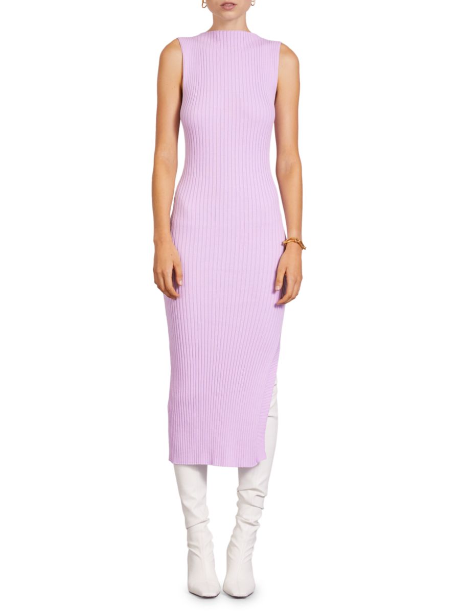 Платье миди Drew из трикотажа в рубчик Anna Quan, цвет Wisteria
Платье миди Drew из трикотажа в рубчик Anna Quan, цвет Wisteria