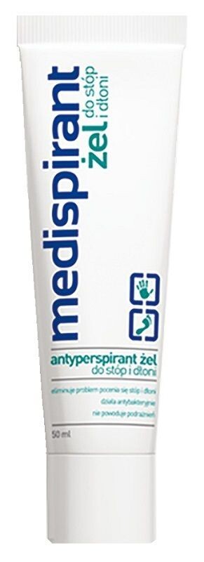 Medispirant гель для ног и рук, 50 ml
Medispirant гель для ног и рук, 50 ml