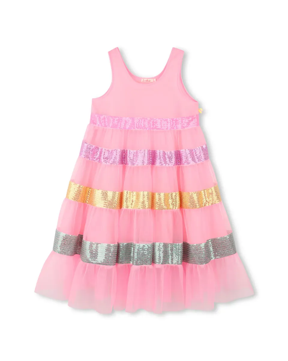 Платье для девочки с рюшами и пайетками Billieblush, цвет Rosa
Платье для девочки с рюшами и пайетками Billieblush, цвет Rosa