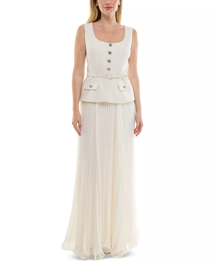 Женское платье без рукавов с квадратным вырезом из микс-техники Taylor, коричневый/бежевый
Женское платье без рукавов с квадратным вырезом из микс-техники Taylor, коричневый/бежевый