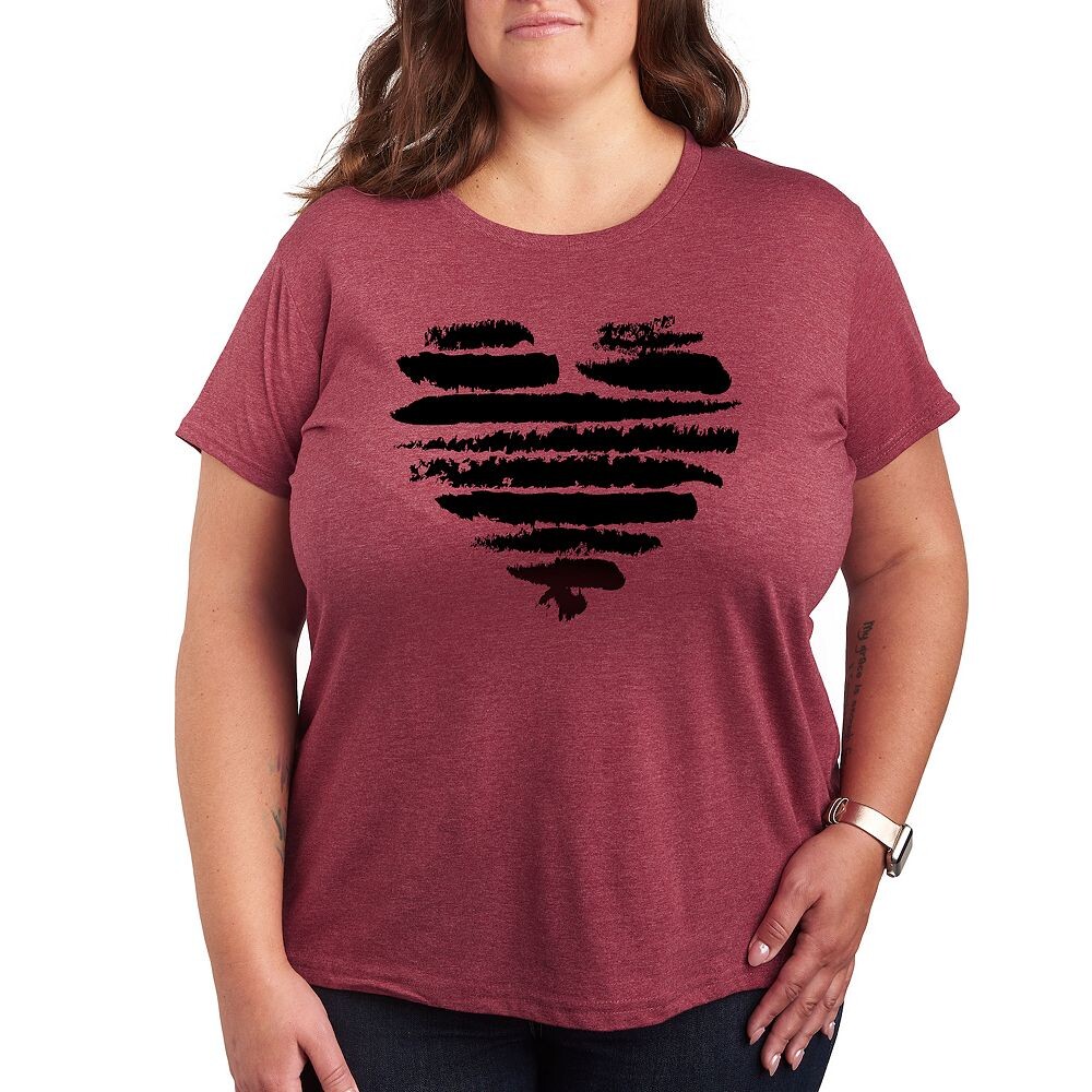 Футболка Missy Plus Size в полоску с сердечками и графическим рисунком Licensed Character, цвет Heather Dark Red
Футболка Missy Plus Size в полоску с сердечками и графическим рисунком Licensed Character, цвет Heather Dark Red