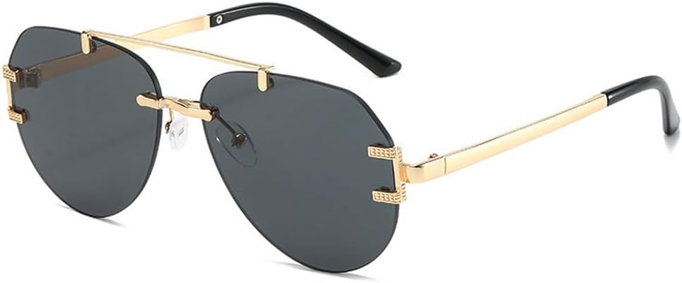 Модные солнцезащитные очки без оправы для женщин и мужчин, винтажные, роскошные, металлические, для женщин, для активного отдыха на природе, вождения, защита от УФ-излучения UV400 TKKTLLT, Gold Gray
Модные солнцезащитные очки без оправы для женщин и мужчин, винтажные, роскошные, металлические, для женщин, для активного отдыха на природе, вождения, защита от УФ-излучения UV400 TKKTLLT, Gold Gray