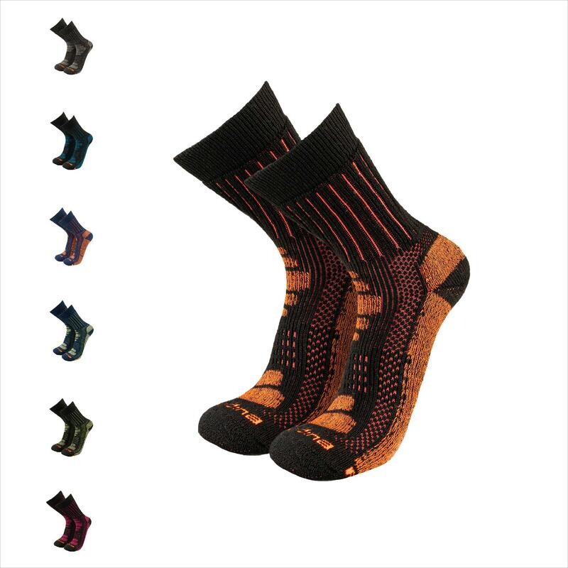 Походные носки из альпаки-мериноса: альпинистские носки GLACIAR с особо прочной набивкой ANDINA OUTDOORS, цвет orange 
Походные носки из альпаки-мериноса: альпинистские носки GLACIAR с особо прочной набивкой ANDINA OUTDOORS, цвет orange