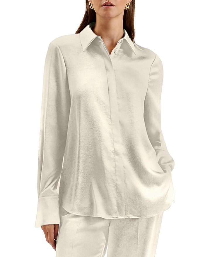 Длинная атласная рубашка Sonora Ted Baker, слоновая кость/кремовый
Длинная атласная рубашка Sonora Ted Baker, слоновая кость/кремовый