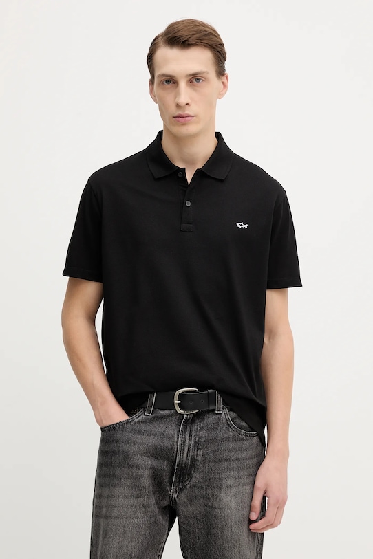 Хлопковый поло Knitwear Paul&Shark, черный
Хлопковый поло Knitwear Paul&Shark, черный