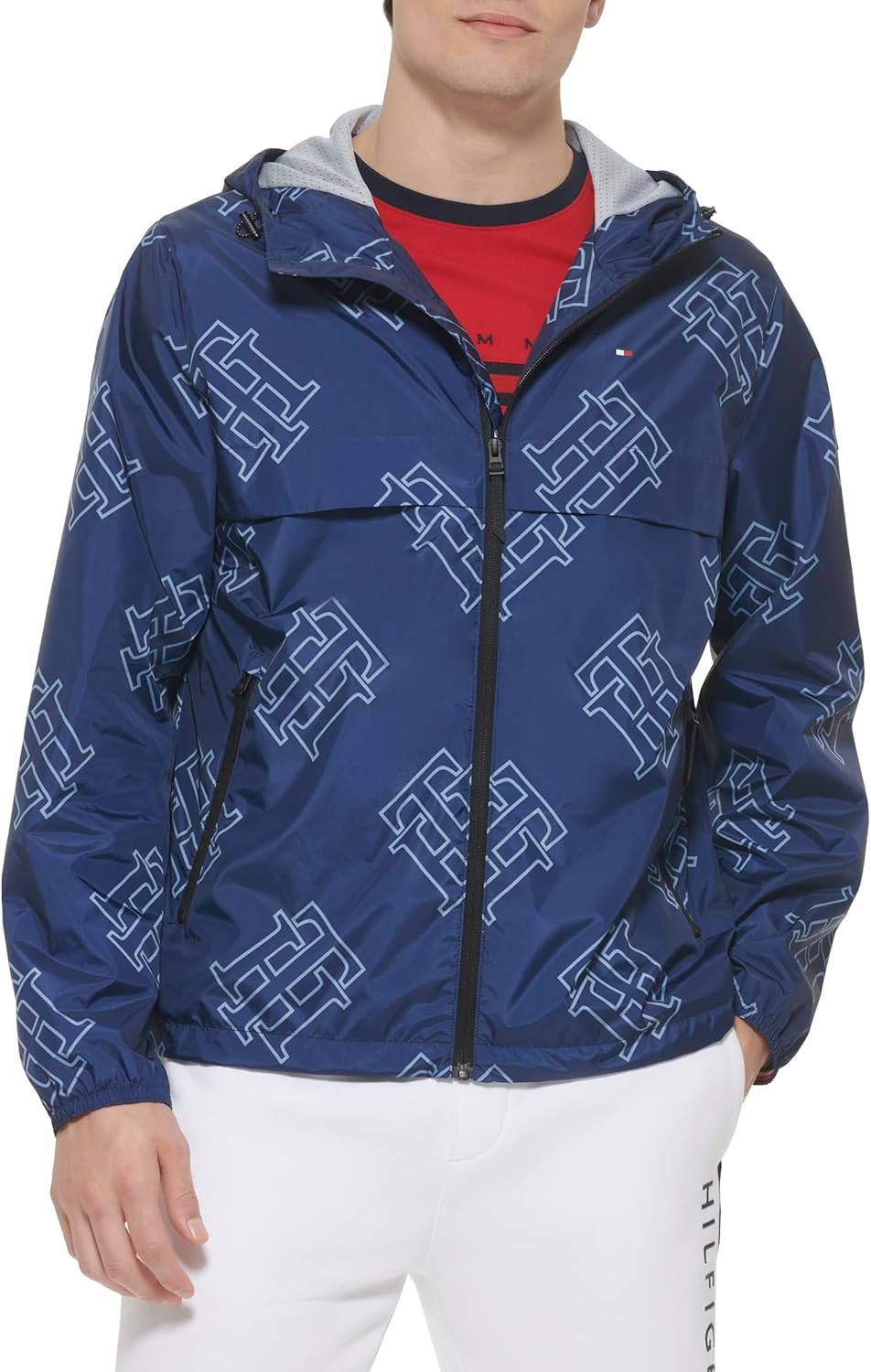 Мужская куртка-дождевик Tommy Hilfiger Simple с капюшоном, Navy Logo Print
Мужская куртка-дождевик Tommy Hilfiger Simple с капюшоном, Navy Logo Print