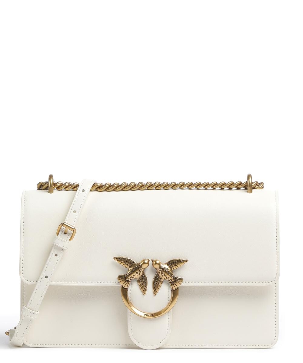 Сумка через плечо Love One Classic из мелкозернистой яловой кожи Pinko, белый
Сумка через плечо Love One Classic из мелкозернистой яловой кожи Pinko, белый