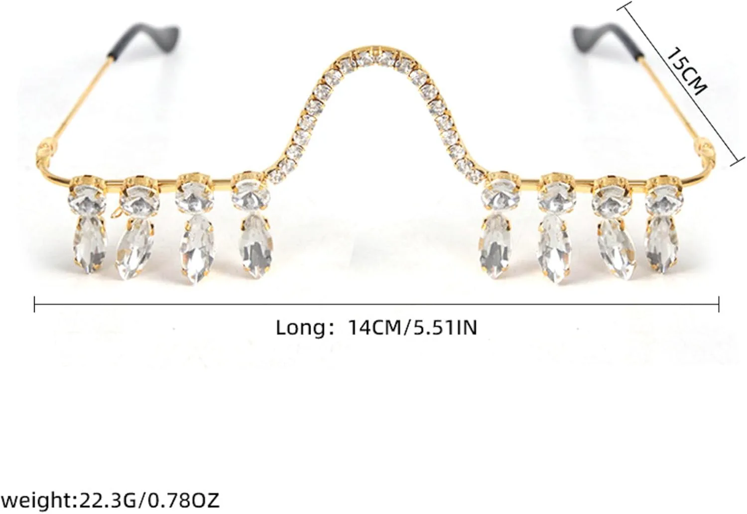 Очки без линз, оправа с бриллиантами, квадратная оправа для очков со стразами, солнцезащитные очки с кристаллами, модные полуоправы, ювелирные аксессуары mincl, Gold
Очки без линз, оправа с бриллиантами, квадратная оправа для очков со стразами, солнцезащитные очки с кристаллами, модные полуоправы, ювелирные аксессуары mincl, Gold