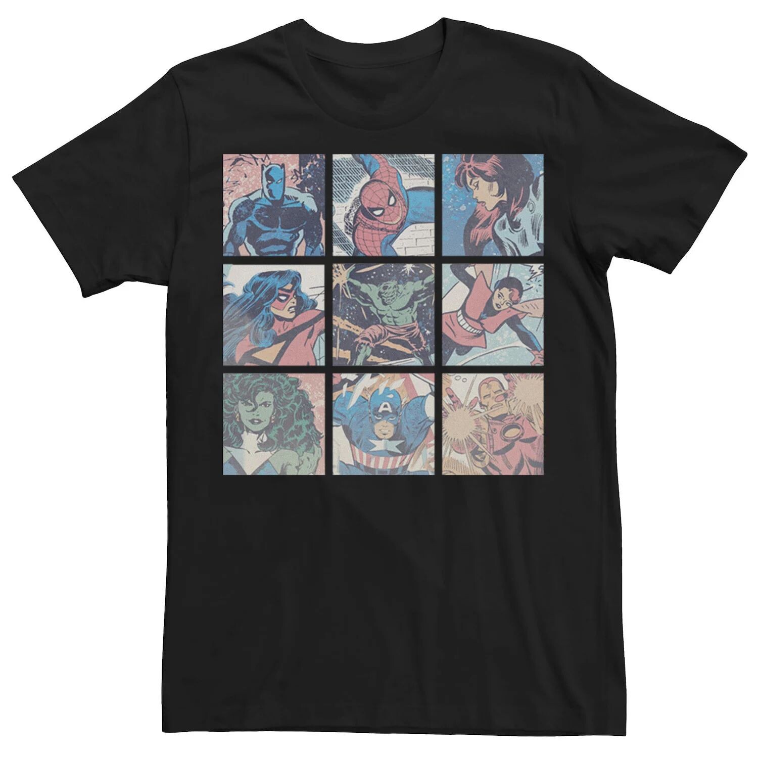 Мужская футболка Marvel Pastel Heroes Licensed Character 
Мужская футболка Marvel Pastel Heroes Licensed Character