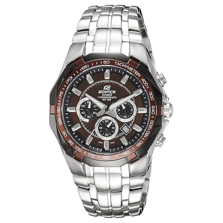 Мужские часы EDIFICE 46mm Coffee EF-540D-5AV CASIO, коричневый watch dial
Мужские часы EDIFICE 46mm Coffee EF-540D-5AV CASIO, коричневый watch dial