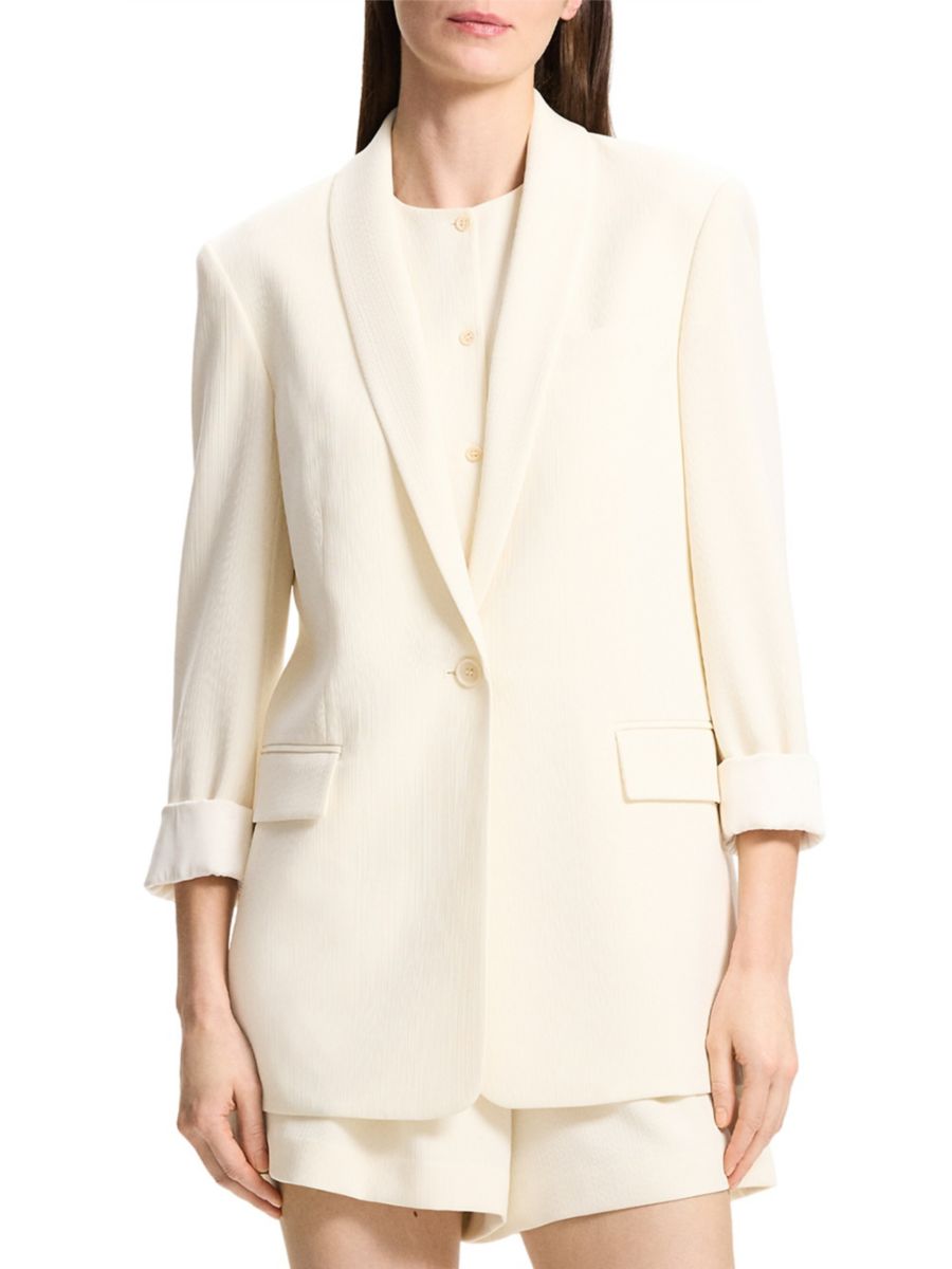 Блейзер с шалевым воротником Theory, цвет Rice
Блейзер с шалевым воротником Theory, цвет Rice