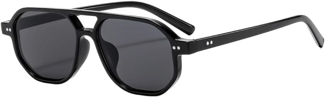 Винтажные мужские солнцезащитные очки с двойной перемычкой, многоугольной и квадратной формой, модные женские очки с прозрачными линзами Ocean Lens и заклепками UV400 UATXTAU, Black Grey
Винтажные мужские солнцезащитные очки с двойной перемычкой, многоугольной и квадратной формой, модные женские очки с прозрачными линзами Ocean Lens и заклепками UV400 UATXTAU, Black Grey