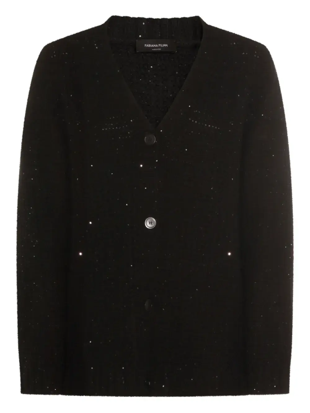 Кардиган с украшенными пуговицами Fabiana Filippi, черный
Кардиган с украшенными пуговицами Fabiana Filippi, черный