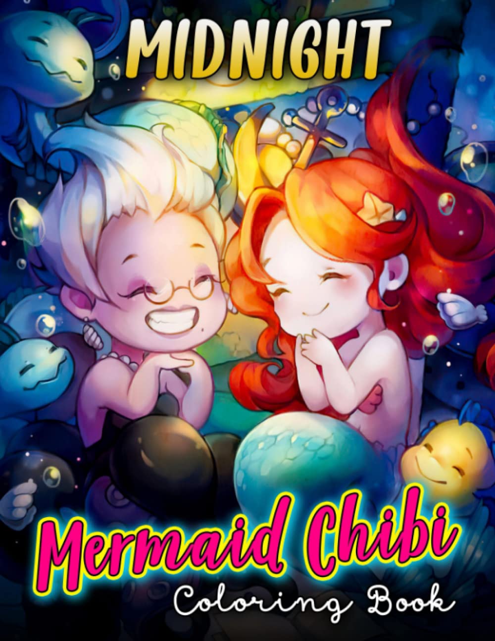 Midnight Mermaid Chibi Coloring Book: Kawaii Anime Girls Coloring Pages In Cute Mermaid Costumes With Black Edition For All Ages To Have Fun And Get Relaxed (Independently published)
Midnight Mermaid Chibi Coloring Book: Kawaii Anime Girls Coloring Pages In Cute Mermaid Costumes With Black Edition For All Ages To Have Fun And Get Relaxed (Independently published)
