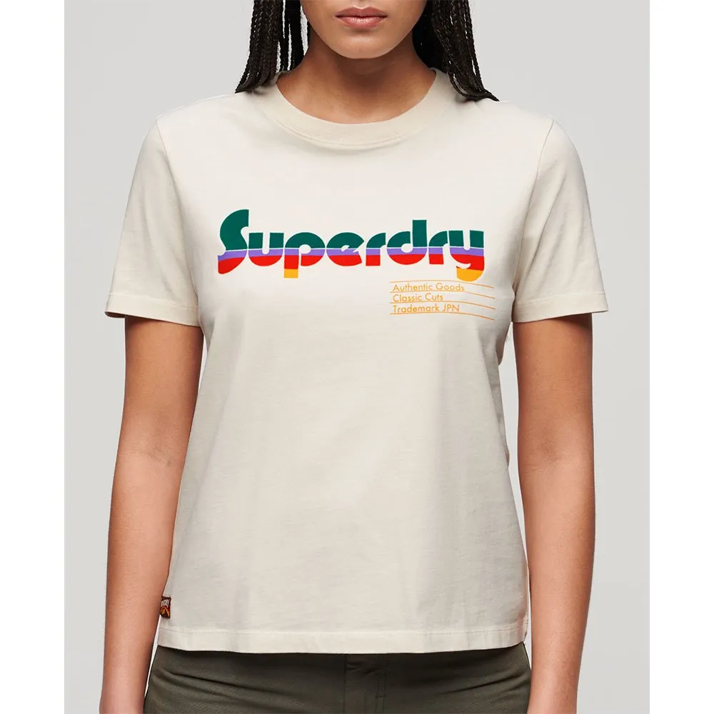 Футболка Superdry Retro Flock Relaxed, бежевый
Футболка Superdry Retro Flock Relaxed, бежевый