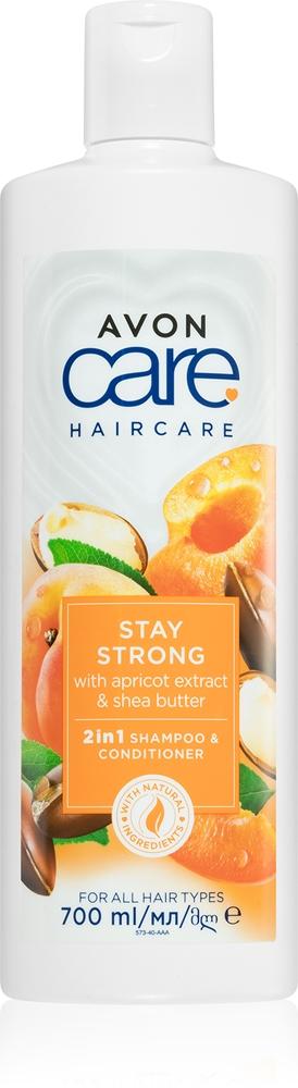 Шампунь и кондиционер Care Stay Strong «два в одном» для ломких и поврежденных волос Avon, 700 мл
Шампунь и кондиционер Care Stay Strong «два в одном» для ломких и поврежденных волос Avon, 700 мл