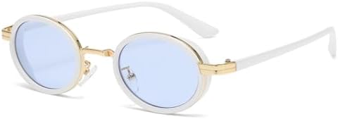 Овальные панк-солнцезащитные очки для женщин, металлические оправы, солнцезащитные очки для мужчин, классический винтажный стимпанк, солнцезащитные очки UV400 MTZJH, White Blue
Овальные панк-солнцезащитные очки для женщин, металлические оправы, солнцезащитные очки для мужчин, классический винтажный стимпанк, солнцезащитные очки UV400 MTZJH, White Blue