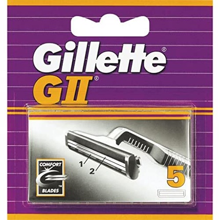 Набор из 5 лезвий для бритвы GII Plus Gillette
Набор из 5 лезвий для бритвы GII Plus Gillette