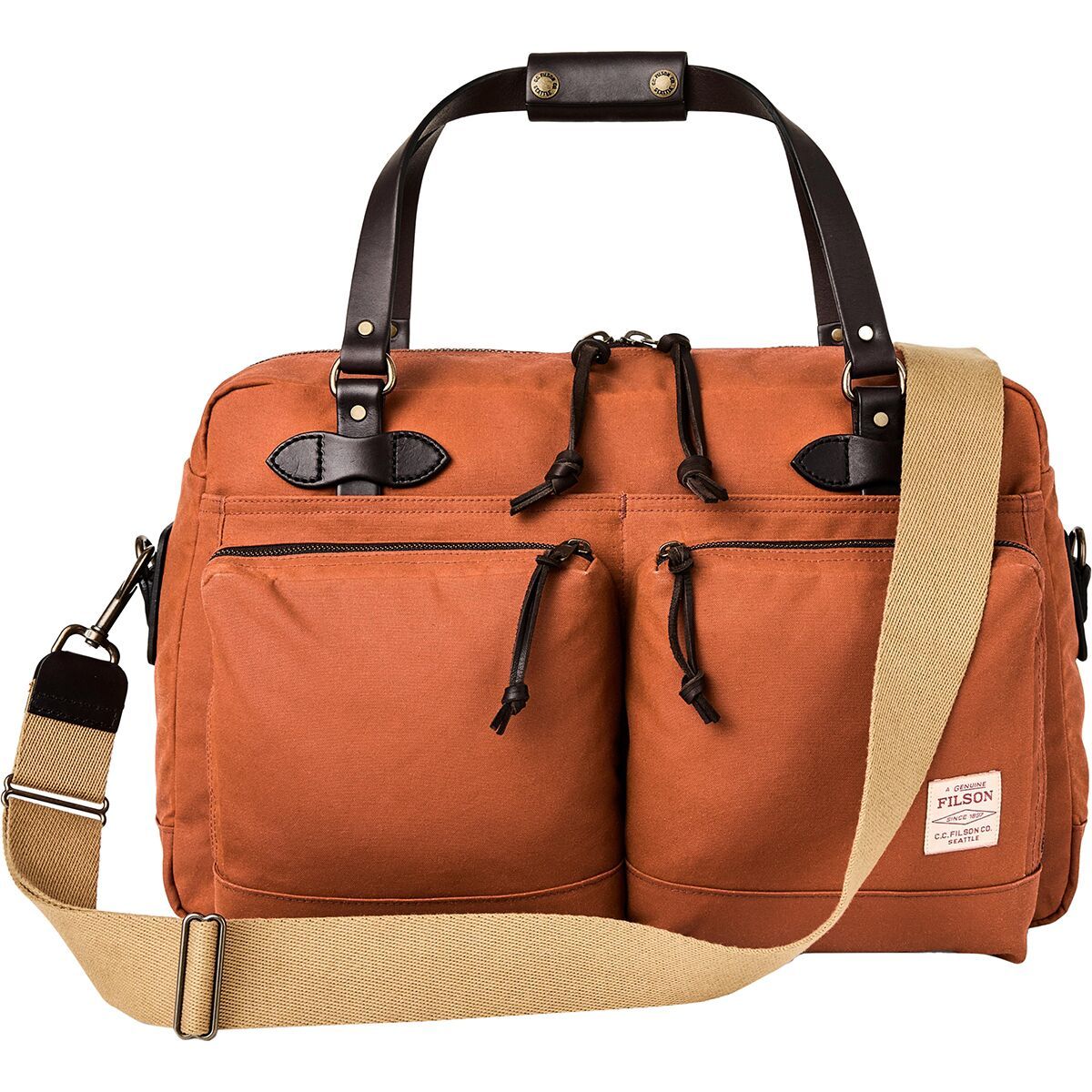48-часовая сумка-дафл из жестяной ткани Filson, цвет rust
48-часовая сумка-дафл из жестяной ткани Filson, цвет rust