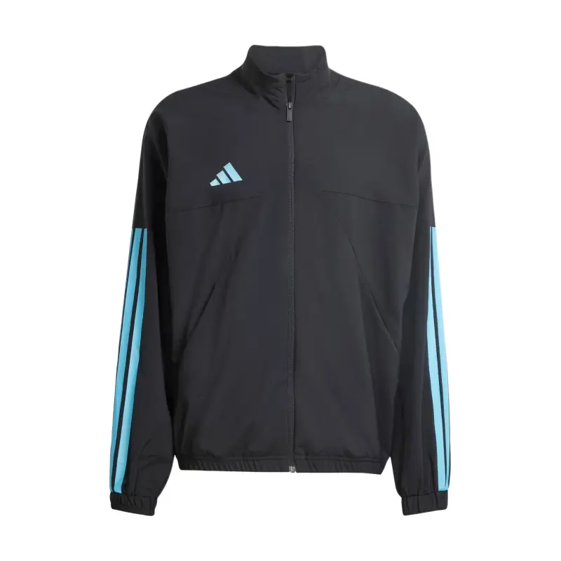 Adidas Трекеровка мужская черная с ярким голубым, Black/Bright Cyan
Adidas Трекеровка мужская черная с ярким голубым, Black/Bright Cyan