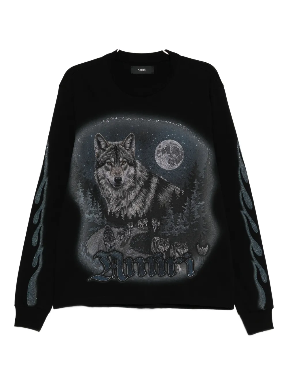 Футболка, украшенная кристаллами Amiri, черный
Футболка, украшенная кристаллами Amiri, черный