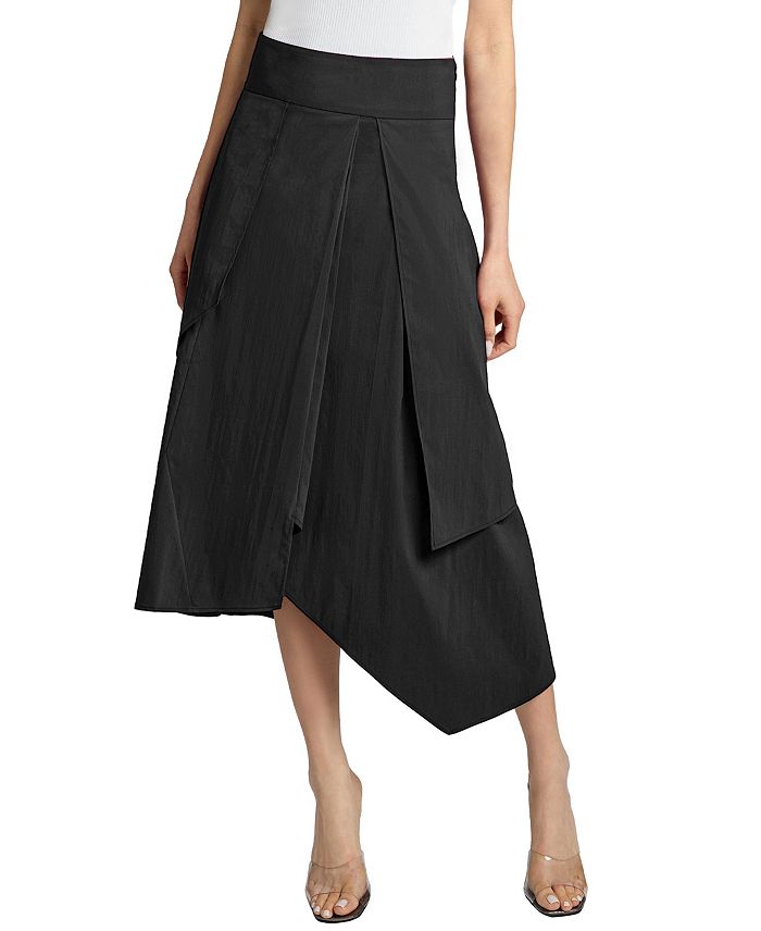 DEB Асимметричная миди-юбка из стрейч-хлопка с многослойными панелями Santorelli, черный
DEB Асимметричная миди-юбка из стрейч-хлопка с многослойными панелями Santorelli, черный