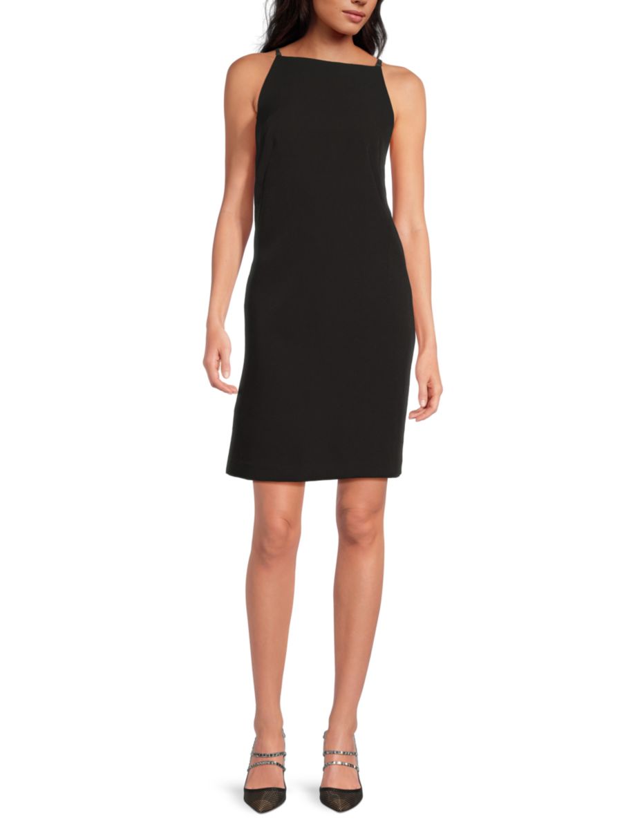 Платье-футляр из эластичной ткани с квадратным вырезом DKNY, черный
Платье-футляр из эластичной ткани с квадратным вырезом DKNY, черный